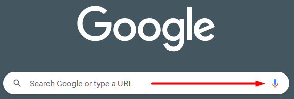 Google search microphone screenshot