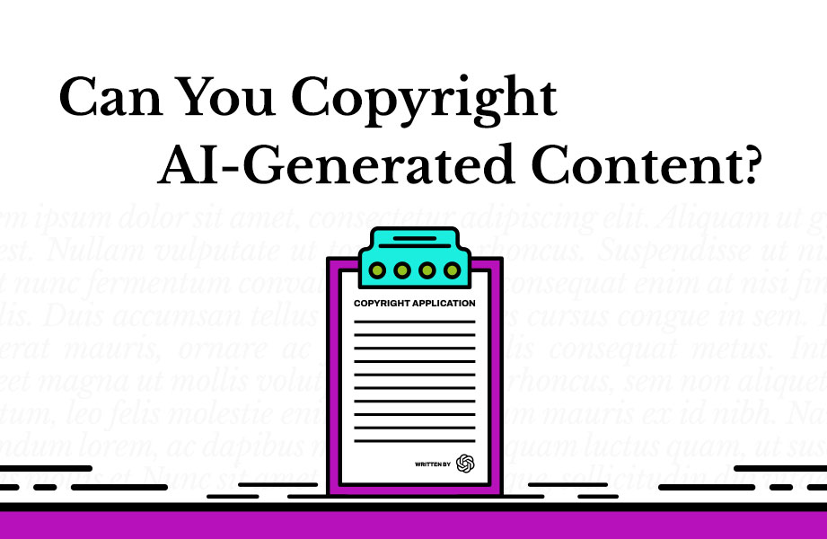 can you copyright ai generated content