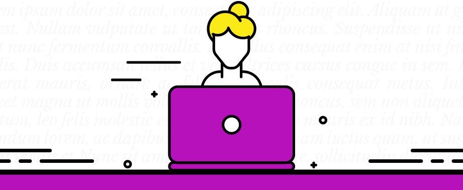 person working at a laptop